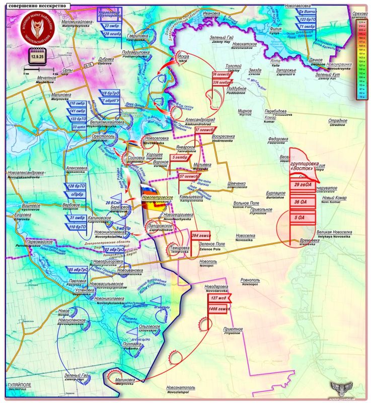 Марат Хайруллин: Армия России стремится занять выгодные позиции севернее Гуляйпольского участка обороны ВСУ Короткая сводка с фронта 12 сентября 2025 года