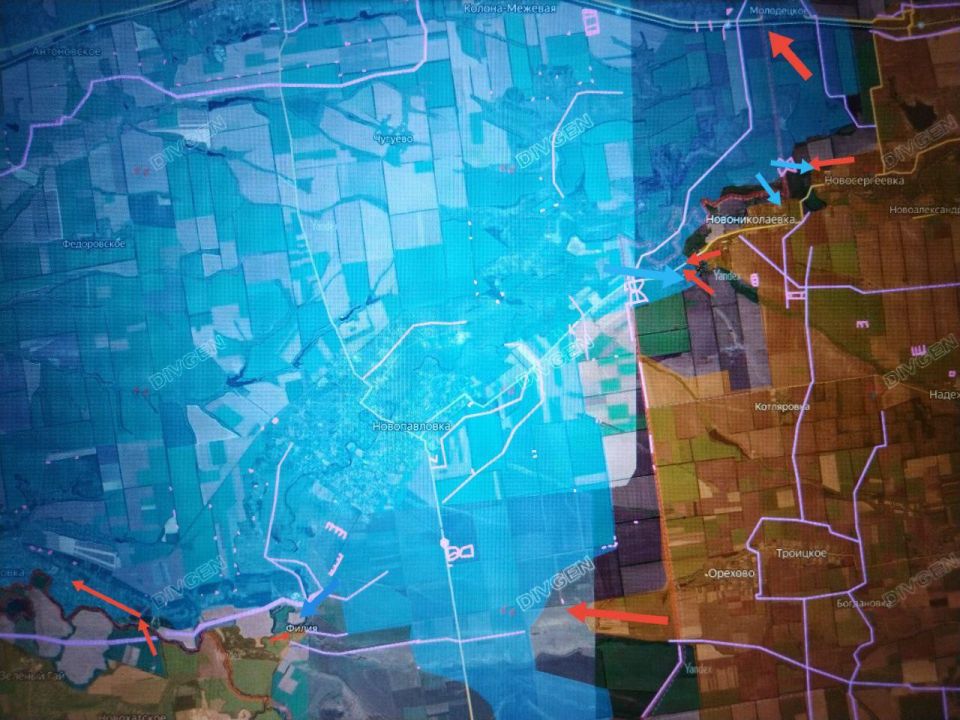 Обстановка на Днепропетровском и Восточно-Запорожском направлениях ( данные от @yuzhny_front_ZOV) Обстановка на Днепропетровском и Восточно-Запорожском направлениях ( данные от @yuzhny_front_ZOV)