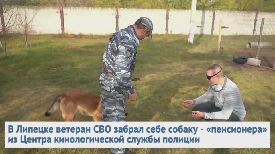 Ветеран СВО стал хозяином собаки из Центра кинологической службы УМВД России по Липецкой области