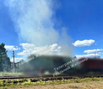 В Одевске Житомирской области Герани отработали по подвижному составу