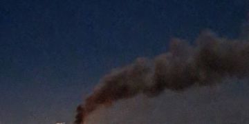 Ночью, после удара, сильный пожар фиксировался в Житомире